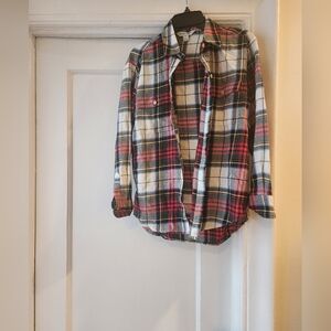 Old Navy Plaid Boyfriend Shirt